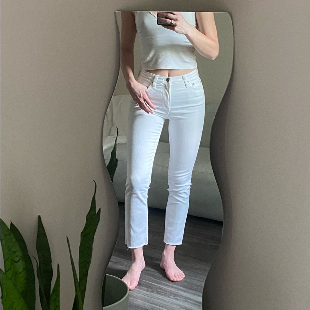 AG Isabelle white jeans